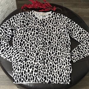 Black & light gray HOBBS sweater